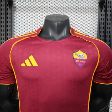 25-26 Roma Home Kit Player Version Soccer