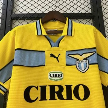 98-99 Lazio Yellow Kit Retro Soccer