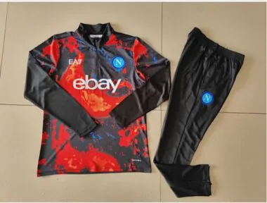 24-25 Napoli Long Sleeve Training Suit Football Shirts