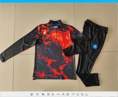24-25 Napoli Long Sleeve Training Suit Football Shirts