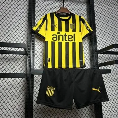 24-25 Penarol Home Kid Kits Youth Apparels Football