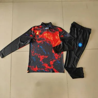 23-24 Napoli Pre-Match Long Sleeve Tracksuit Training Suits Football