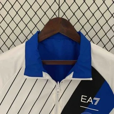 23-24 Napoli Reversible Windbreaker White&Blue Double-Sides Jacket Soccer Jerseys For Sale