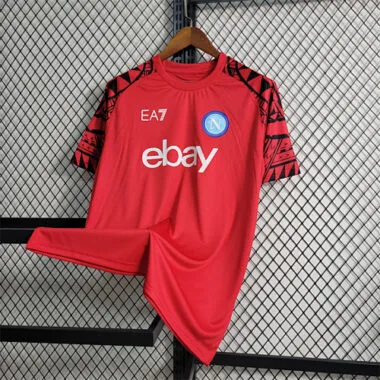 23-24 Napoli Red Training Suit Size S-4XL Soccer Jersey