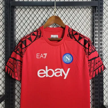 23-24 Napoli Red Training Suit Size S-4XL Soccer Jersey
