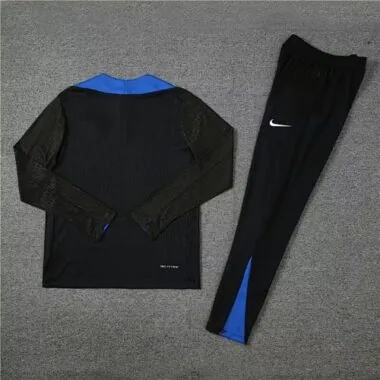 24-25 Inter Milan Long Sleeve Tracksuit Black Training Suits Football