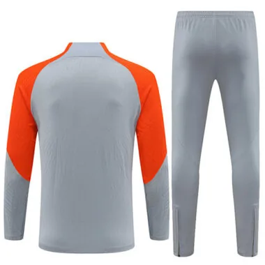 23-24 Inter Milan Long Sleeve Kits Grey Zipper Training Suits Jersey Supplier Yupoo
