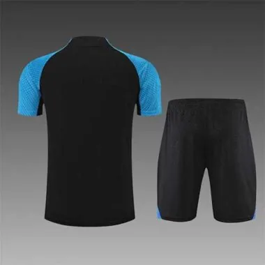 22-23 Inter Milan training suit short sleeve kit Black Blue