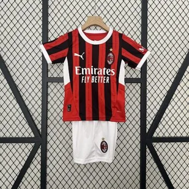 24-25 AC Milan Home Kid Kits Youth Apparels AAAAJersey Supplier Yupoo
