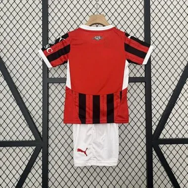 24-25 AC Milan Home Kid Kits Youth Apparels