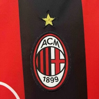 01-02 AC Milan Home Retro Kit Soccer Uniform