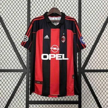 00-01 AC Milan Home Retro Kit Vintage Shirt Best Wholesale Yupoo