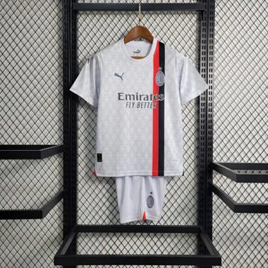 23-24 AC Milan Away Kids size 16-28 Soccer Jersey