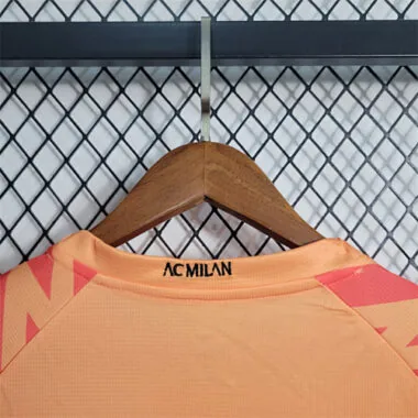 23-24 AC Milan Goalkeeper Orange Size S-XXL Soccer Jersey