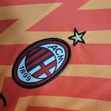 23-24 AC Milan Goalkeeper Orange Size S-XXL Soccer Jersey