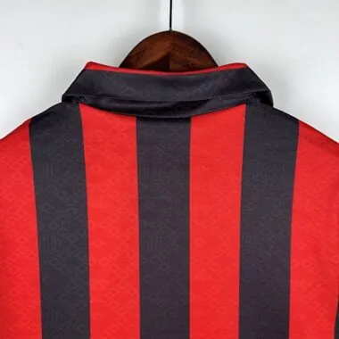 89-90 AC Milan, camisola de jogo em casa, tamanhos S-XXL