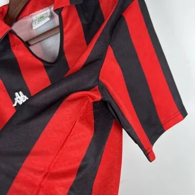 89-90 AC Milan, camisola de jogo em casa, tamanhos S-XXL