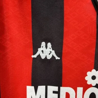 89-90 AC Milan, camisola de jogo em casa, tamanhos S-XXL