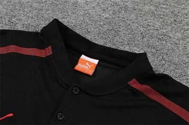 AC Milan Polo blackred Team Badge