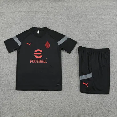 22-23 AC Milan Training Kit Black