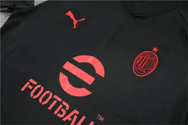 22-23 AC Milan Training Kit Black