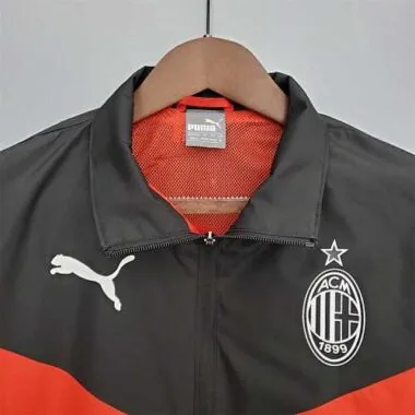 21-22 AC Milan blackwhite windbreaker