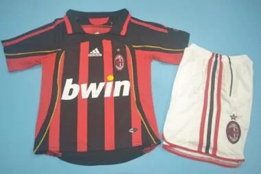 06-07 AC Milan home kid kits