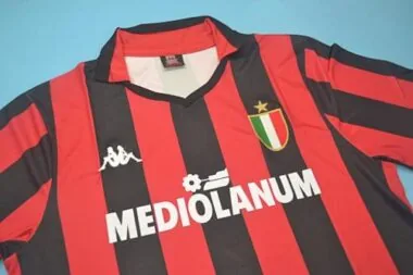 88-89 AC Milan home redblack