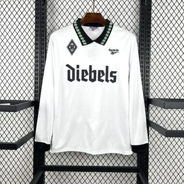 95-96 Werder Bremen Home Long Sleeves Kit Retro Soccer T-Shirt