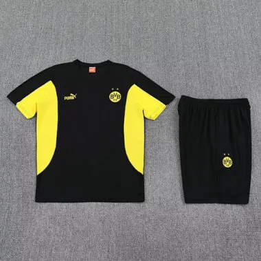 25-26 Dortmund Black&amp;Yellow Training Kits Football Tracksuits