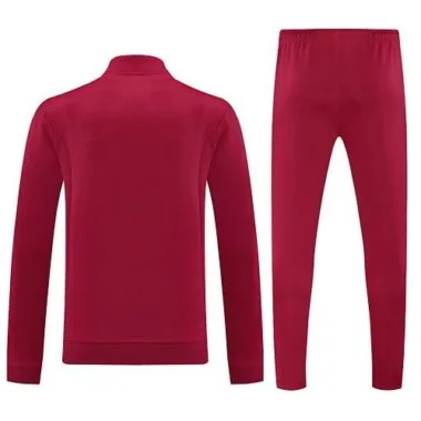 25-26 Bayern Munich Red Football Tracksuits Long Jacket Suits