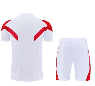 25-26 Bayern Munich Original White Training Kits Football Tracksuits