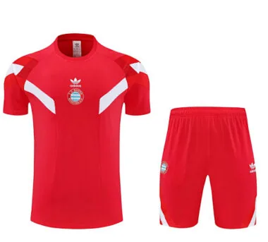 25-26 Bayern Munich Original Red Training Kits Football Tracksuits