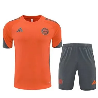 25-26 Bayern Munich Orange Training Kits Football Tracksuits