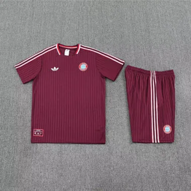 25-26 Bayern Munich Red Training Kits Football Tracksuits