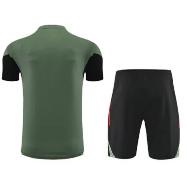 25-26 Bayern Munich Green&amp;Black Training Kits Football Tracksuits