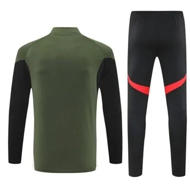 25-26 Bayern Munich Green Training Kits Long Football Tracksuits