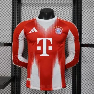 25-26 Bayern Home Long Sleeves Kit Player Version Soccer AAAAJersey Yupoo