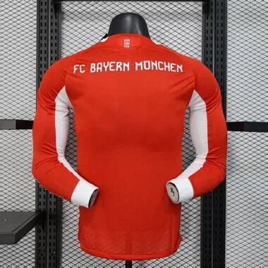 25-26 Bayern Home Long Sleeves Kit Player Version Soccer