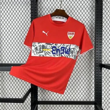 Camisola de futebol vintage do equipamento retro de jogo fora de casa do Estugarda de 06-07