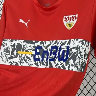 Camisola de futebol vintage do equipamento retro de jogo fora de casa do Estugarda de 06-07