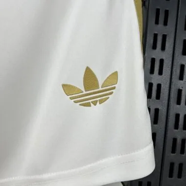 25-26 Bayern Munich White Kit 125th Anniversary Edition Shorts Soccer
