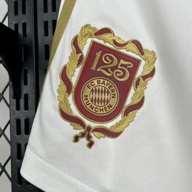 25-26 Bayern Munich White Kit 125th Anniversary Edition Shorts Soccer