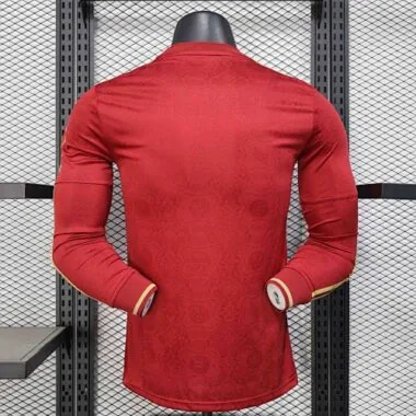 25-26 Bayern Munich Red Long Sleeve Kit 125th Anniversary Edition Player Version Soccer AAAAJer
