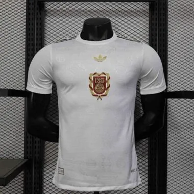 25-26 Bayern Munich White Kit 125th Anniversary Edition Player Version Soccer AAAAJersey Yupoo