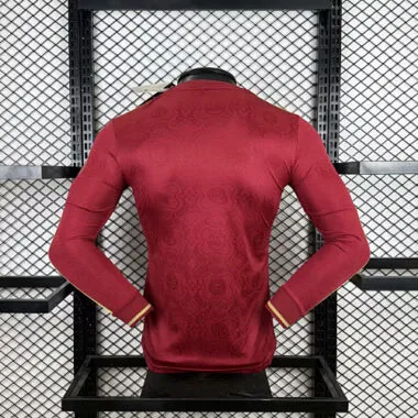 25-26 Bayern Munich Red Long Sleeve Kit 125th Anniversary Edition Player Version Soccer AAAAJer