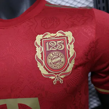 25-26 Bayern Munich Red Kit 125th Anniversary Edition Player Version Soccer AAAAJersey Yupoo