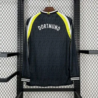 Camisa de futebol retro de manga comprida do Dortmund (jogo fora de casa) de 95-96