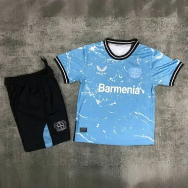 24-25 Bayer 04 Leverkusen Third Kid Kits Youth Apparels AAAAJersey Wholesale Yupoo