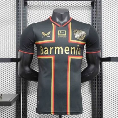 24-25 Bayer 04 Leverkusen Bundesliga Champions Player Version Shirt AAAAJersey Dropshiping Yupoo